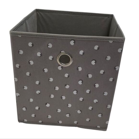 Set Of 4 Room Essentials Gray Fabric Cubes with Cotton Design - Picture 1 of 2
